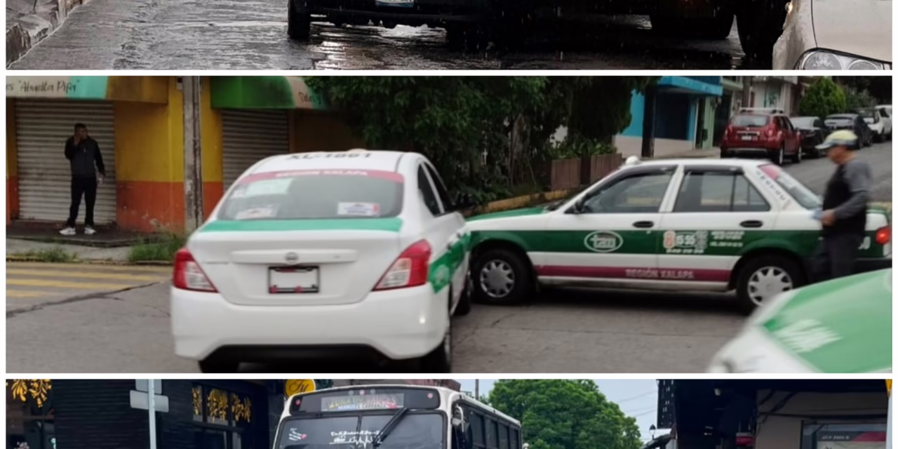 Se registran tres accidentes esta mañana en Xalapa