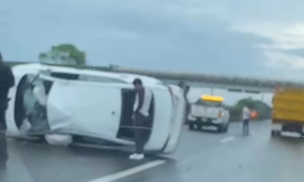 Video:Se registra volcadura en la carretera Xala-Veracruz