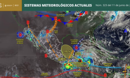 SE PRONOSTICAN LLUVIAS PUNTUALES INTENSAS EN ZONAS DE PUEBLA, VERACRUZ, OAXACA, CHIAPAS, TABASCO, CAMPECHE, YUCATÁN Y QUINTANA ROO