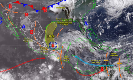 LLUVIAS INTENSAS EN ZONAS DEL OCCIDENTE, ORIENTE Y SURESTE DEL PAÍS, INCLUIDA LA PENÍNSULA DE YUCATÁN