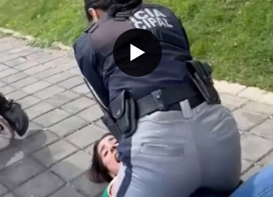 Video:La detención de una mujer en el Parque Intermunicipal de San Andrés Cholula genera polémica