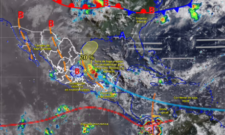 Esta misma situación de tormentas afectará al sur de Tamaulipas, al norte y centro de Veracruz