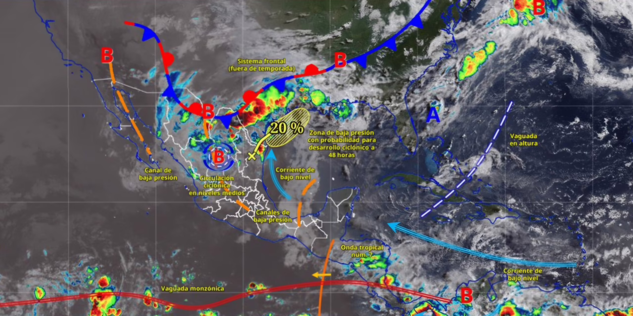 PROBABILIDAD DE LLUVIAS INTENSAS EN EL NORESTE DEL TERRITORIO NACIONAL
