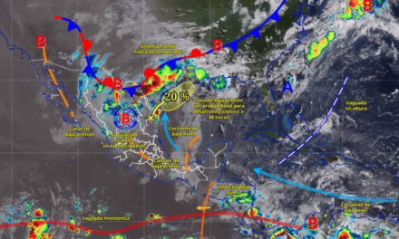 PROBABILIDAD DE LLUVIAS INTENSAS EN EL NORESTE DEL TERRITORIO NACIONAL