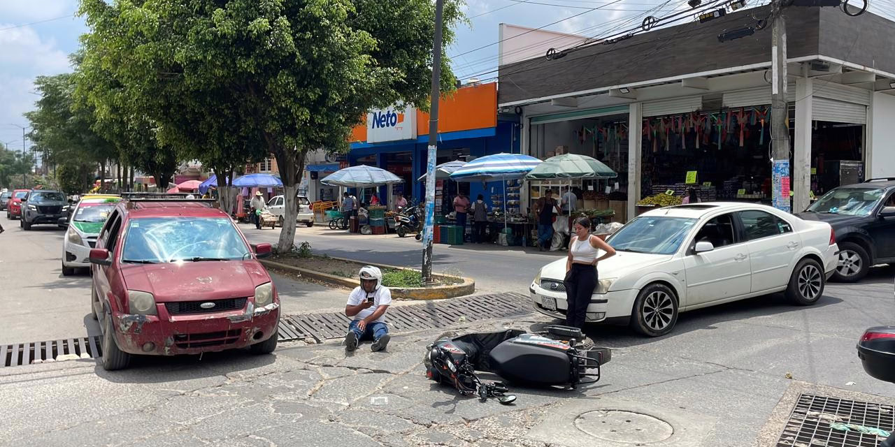 Accidente vial en la colonia Campo de Tiro de Xalapa