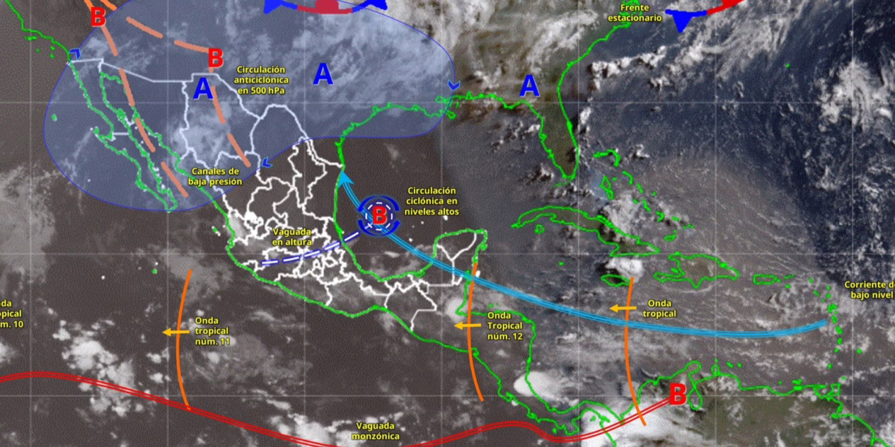 LLUVIAS PUNTUALES MUY FUERTES EN VERACRUZ Y OAXACA