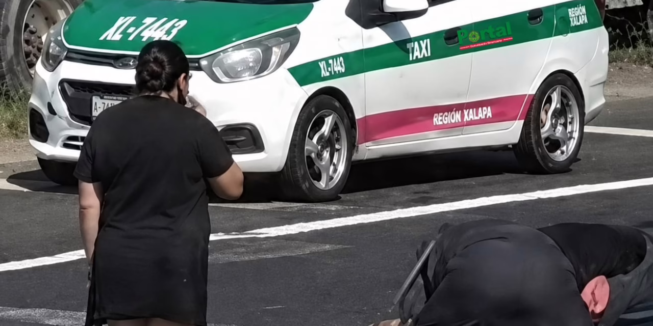 Accidente en la Xalapa-Veracruz deja a un motociclista lesionado a la altura de El Lencero