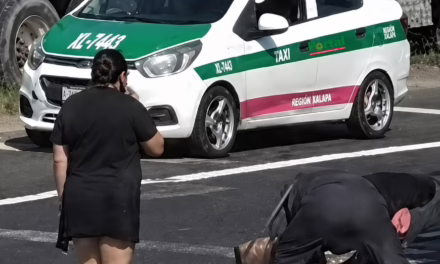 Accidente en la Xalapa-Veracruz deja a un motociclista lesionado a la altura de El Lencero