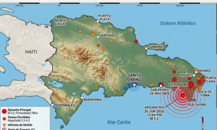  Un sismo de 5,2 sacude a República Dominicana y evacúan preventivamente edificios en la capital