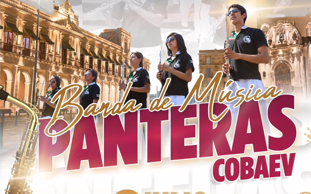 La Banda de Música Panteras del COBAEV inaugura los Jueves Musicales de julio