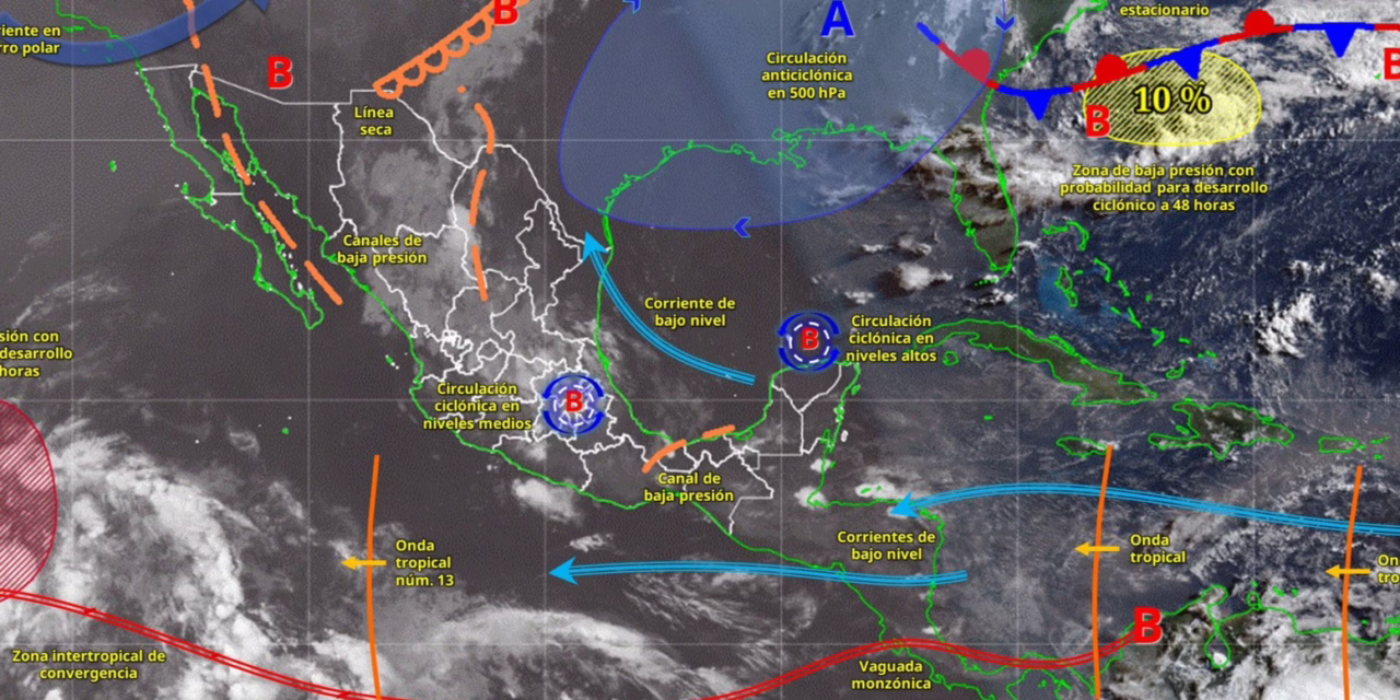 LLUVIAS PUNTUALES MUY FUERTES EN CHIHUAHUA, DURANGO, SINALOA Y JALISCO