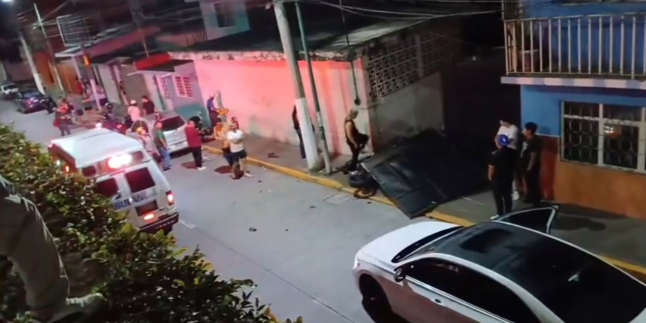 Accidente de tránsito durante la madrugada, un motociclista perdió la vida en Xalapa