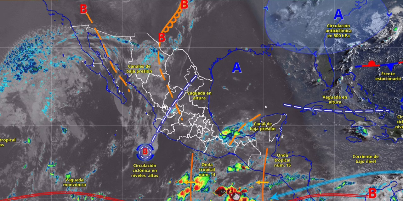 SE PRONOSTICAN LLUVIAS PUNTUALES MUY FUERTES EN ZONAS DE CHIHUAHUA, DURANGO, SINALOA Y GUERRERO