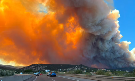 Video: Enorme incendio forestal originado la mañana de este viernes en el municipio en Girona,  España