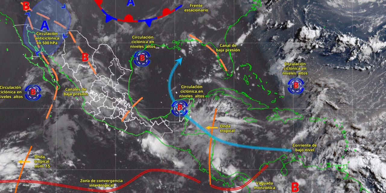 LLUVIAS PUNTUALES INTENSAS EN NAYARIT, JALISCO, COLIMA, MICHOACÁN, OAXACA Y CHIAPAS