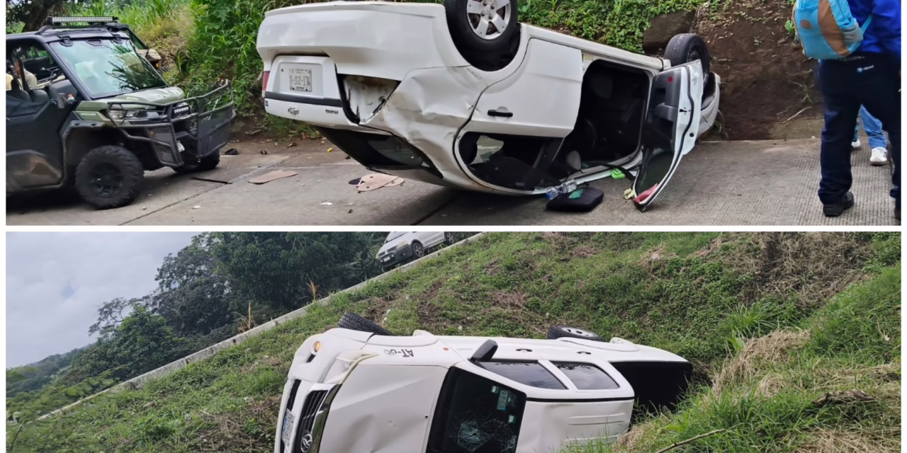 Domingo de accidentes: Dos volcaduras movilizan a cuerpos de emergencia en la región