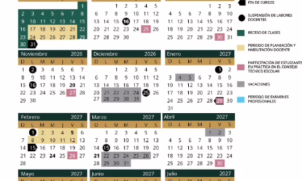 SEP publica el calendario oficial para el ciclo escolar 2026-2027; así quedó El calendario contempla 185 días efectivos de.clases