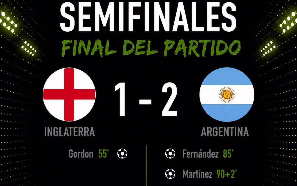 Argentina elimina a Inglaterra y jugará la final ante España