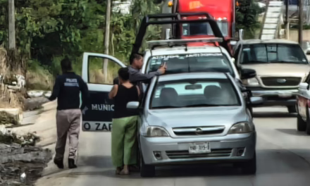 Choque por alcance en la carretera Las Trancas-Coatepec