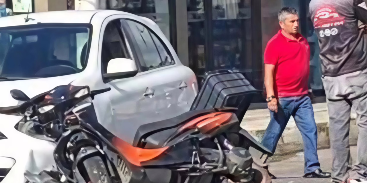 Accidente en el bulevar Xalapa-Banderilla deja a un motociclista lesionado