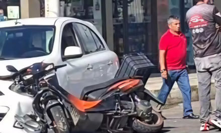 Accidente en el bulevar Xalapa-Banderilla deja a un motociclista lesionado