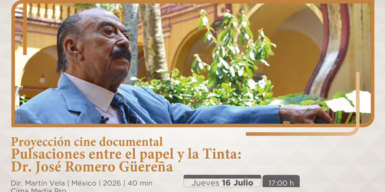 SECVER presentará documental sobre la vida y obra de José Romero Güereña