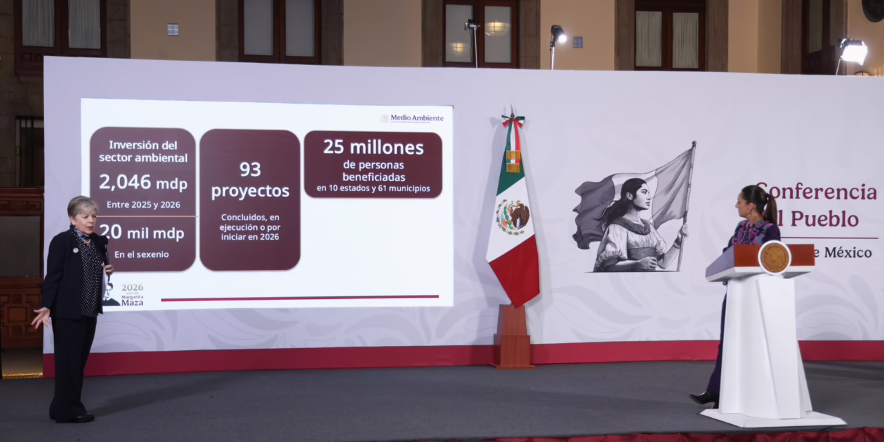 Sheinbaum anuncia inversión de 20 mil mdp para sanear los ríos Atoyac, Lerma-Santiago y Tula