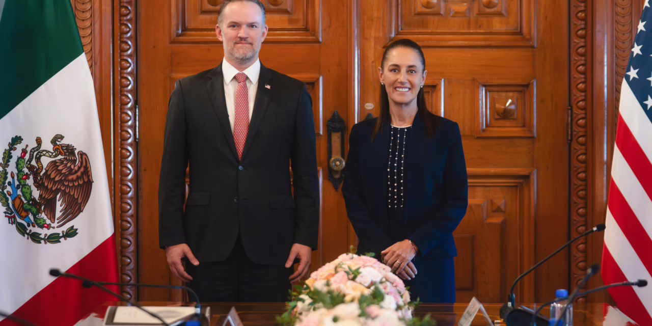 SHEINBAUM SE REÚNE CON REPRESENTANTE COMERCIAL DE EU POR REVISIÓN DEL T-MEC