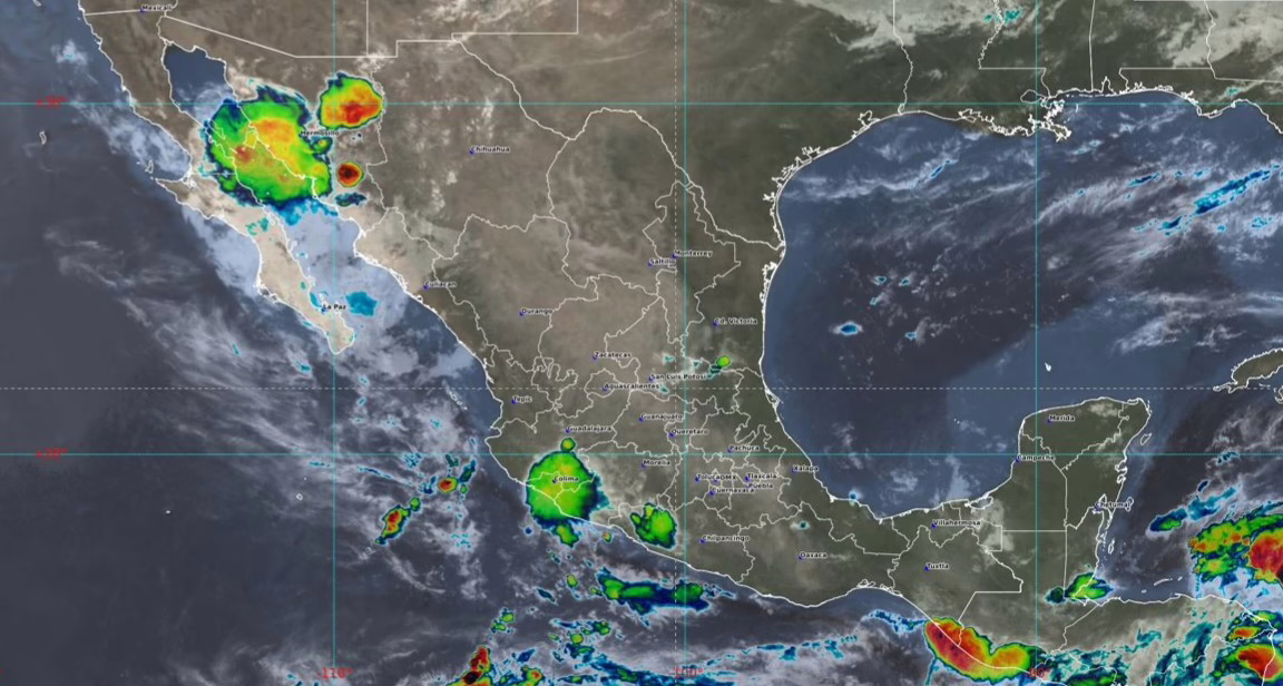 LLUVIAS MUY FUERTES EN ZONAS DE NAYARIT, JALISCO, COLIMA Y MICHOACÁN