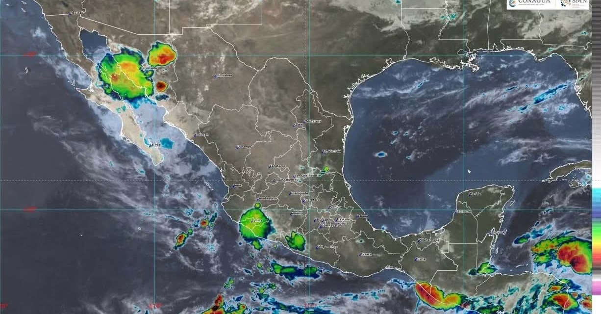 CNPC EXHORTA A HABITANTES DE NAYARIT, JALISCO, COLIMA Y MICHOACÁN A ESTAR ATENTOS POR PRONÓSTICO DE LLUVIAS MUY FUERTES