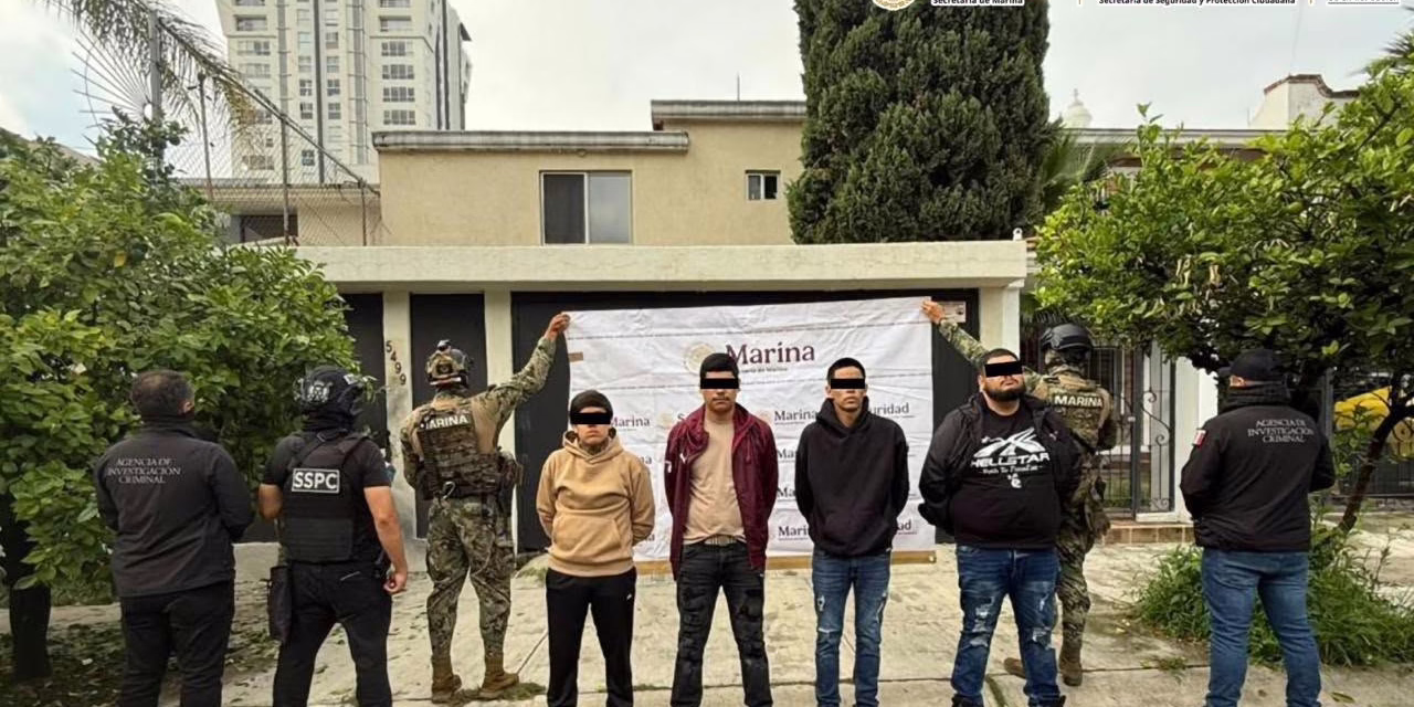 ¡Fuerte golpe al crimen en Zapopan! En operativo conjunto, Marina, SSPC y FGR detuvieron a 6 generadores de violencia