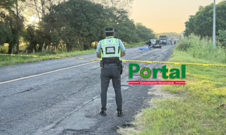 Tragedia en la San Rafael–Nautla: Joven motociclista fallece tras derrapar.