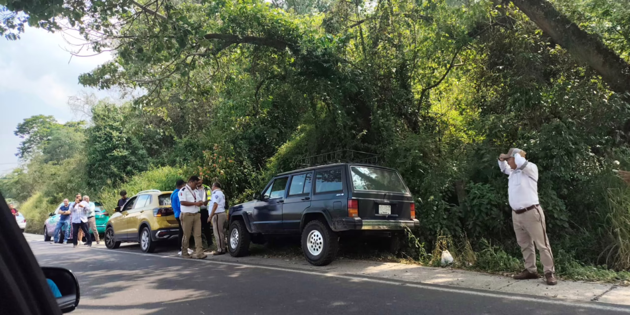Accidente de tránsito en la carretera Xalapa-Coatepec
