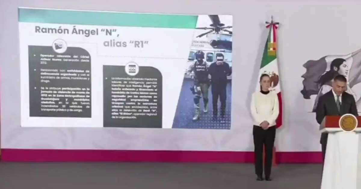 El “R1” estuvo involucrado en el feminicidio de influencer Valeria Márquez: García Harfuch 