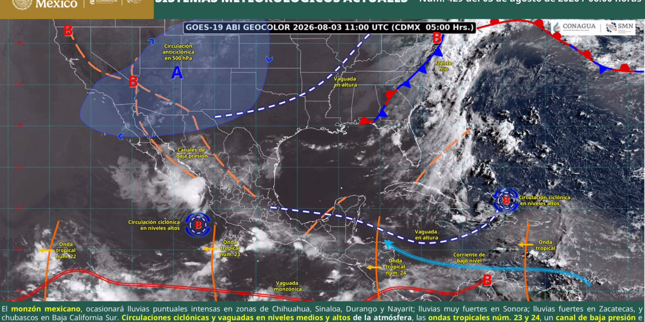 LLUVIAS PUNTUALES INTENSAS EN CHIHUAHUA, SINALOA, DURANGO Y NAYARIT