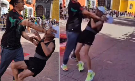 VIDEO: INDIGNA EMPUJÓN A ADULTO MAYOR DURANTE CARRERA EN HUAMANTLA