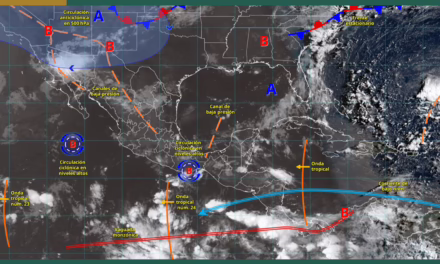 LLUVIAS PUNTUALES MUY FUERTES EN ZONAS DEL NORTE DEL PAÍS Y EL LITORAL DEL PACÍFICO MEXICANO