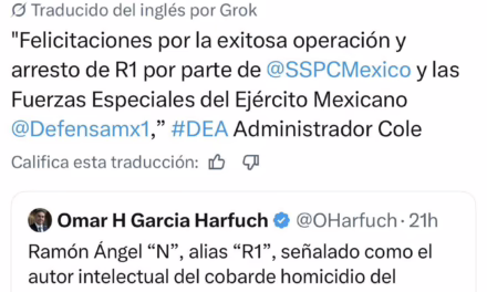 La DEA felicita a la SSPC y al Ejército por la captura de “R1”