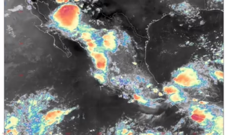 Inestabilidad atmosférica en el interior del territorio nacional, originarán lluvias puntuales muy fuertes en varios Estados