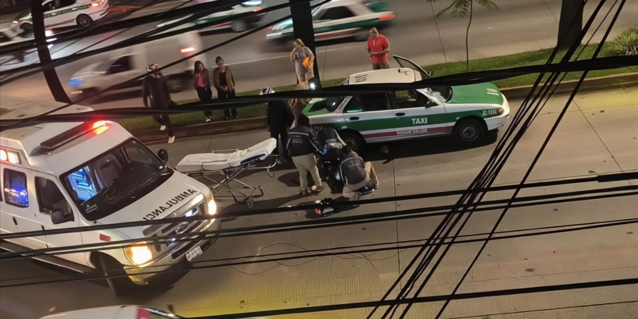 Atropellan a peatón sobre la avenida Lázaro Cárdenas, a la altura de Miguel Alemán